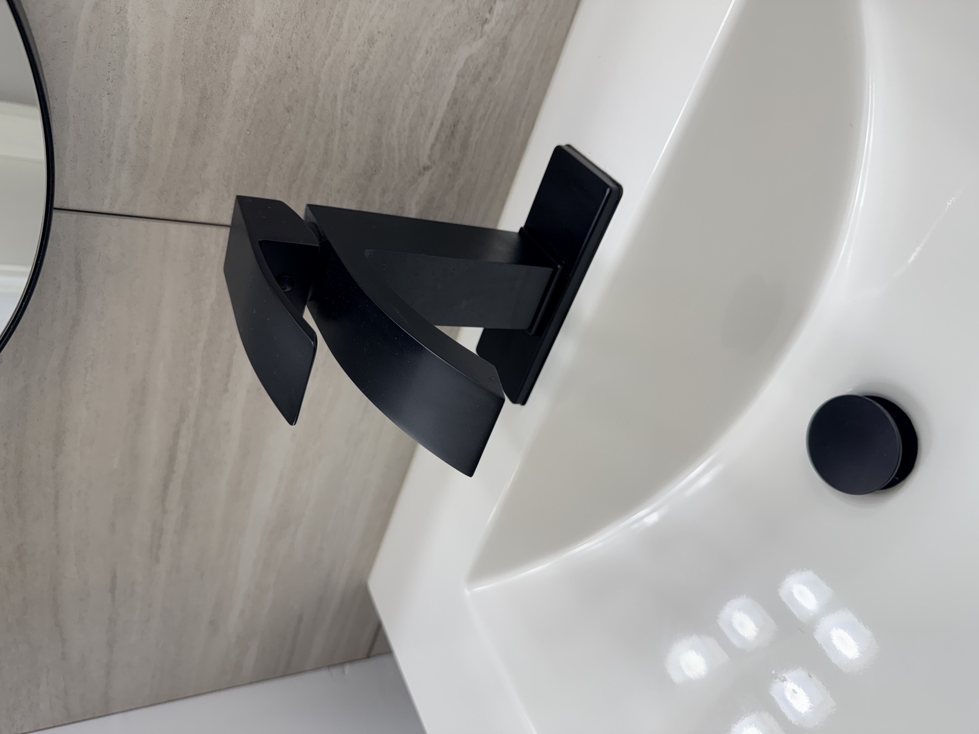 Vanity faucet detail